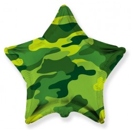 Globo Estrella Militar 45 cm Globo Estrella Militar 45 cm