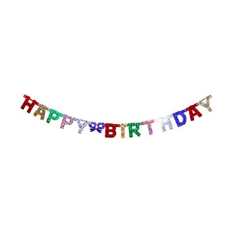 Banderín Happy Birthday 16 x 166 cm