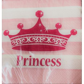 16 Servilletas Princesas 33 cm