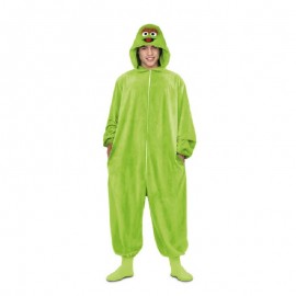 Kigurumi de Oscar el Gruñón Adulto Kigurumi de Oscar el Gruñón Adulto