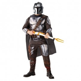Disfraz Mandalorian Adulto Con Casco Incluido Disfraz Mandalorian Adulto Con Casco Incluido