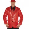 Disfraz de Chaqueta Lentejuelas Roja Adulto