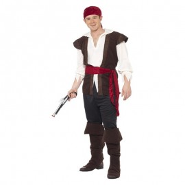 Disfraz pirata marrón Disfraz pirata marrón