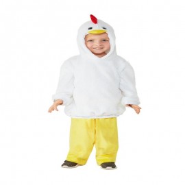 Disfraz de pollo para niños pequeños blanco