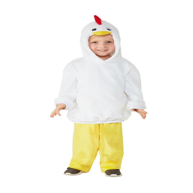 evitar silencio Anuncio Disfraz de pollo para niños pequeños blanco - FiestasMix