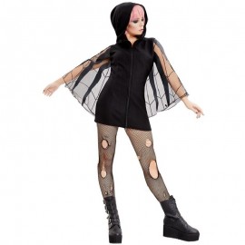 Spider Zip Up Jumper Dress Negro Spider Zip Up Jumper Dress Negro