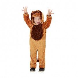 Disfraz de león para niños pequeños marrón
