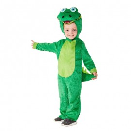 Disfraz de cocodrilo para niños pequeños verde