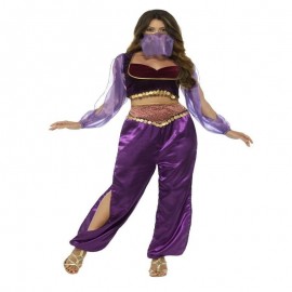 Disfraz de princesa árabe púrpura