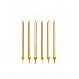 12 Velas Rectas para Cumpleaños