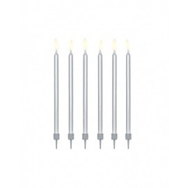 12 Velas Rectas para Cumpleaños