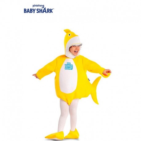 Disfraz Baby Shark Amarillo para Bebé