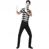 Disfraz de artista Mime Negro