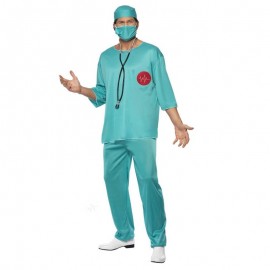 Disfraz de cirujano verde
