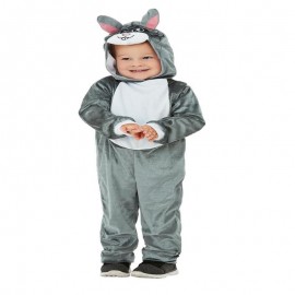 Disfraz de conejito para niños pequeños gris