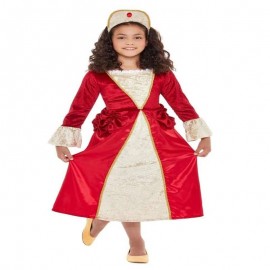 Tudor Princess Disfraz rojo y oro Tudor Princess Disfraz rojo y oro