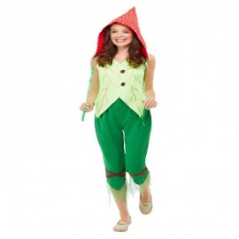 Toadstool Pixie disfraz verde y rojo