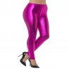 Leggings de discoteca metálicos de los 80 rosa