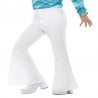 Pantalones acampanados hombre blanco