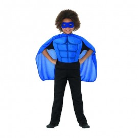 Kit de superhéroes para niños azul