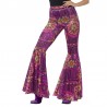 Pantalones acampanados damas rosa