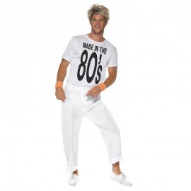 Hecho en 80s disfraz blanco Hecho en 80s disfraz blanco