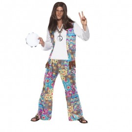 Disfraz de Hippie Groovy Multicolor Disfraz de Hippie Groovy Multicolor
