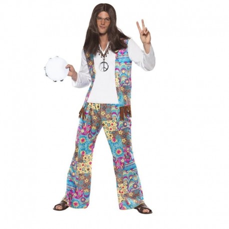 Disfraz de Hippie Groovy Multicolor