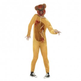 Disfraz de oso de peluche Zombie de lujo marrón Disfraz de oso de peluche Zombie de lujo marrón