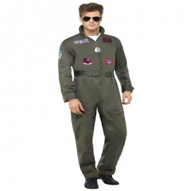 Top con arma de lujo disfraz masculino verde Top con arma de lujo disfraz masculino verde