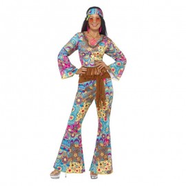 Disfraz de potencia de flores hippy multicolor Disfraz de potencia de flores hippy multicolor