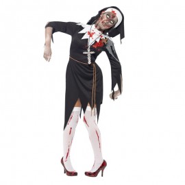 Zombie sangrienta hermana mary Disfraz negro