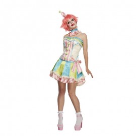 Disfraz de payaso vintage de Fever Deluxe Blanco Disfraz de payaso vintage de Fever Deluxe Blanco