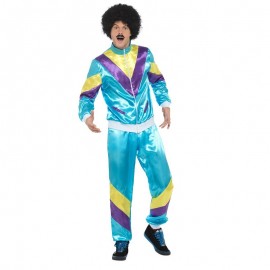 80s altura de Disfraz de Disfraz de concha de moda azul 80s altura de Disfraz de Disfraz de concha de moda azul
