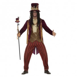 Disfraz de Doctor Deluxe Voodoo Bruja Rojo Disfraz de Doctor Deluxe Voodoo Bruja Rojo