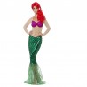 Disfraz de sirena sexy de lujo verde