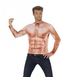 Top muscular realista desnudo Top muscular realista desnudo
