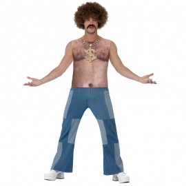 Cofre peludo de 70s realistas tapa sin mangas desnuda Cofre peludo de 70s realistas tapa sin mangas desnuda