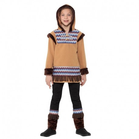 Disfraz de niño ártico marrón