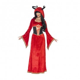 Disfraz de reina demoníaca rojo Disfraz de reina demoníaca rojo