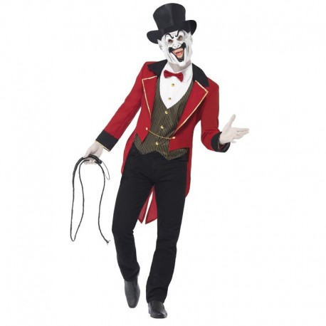 Disfraz siniestro de arrandado rojo