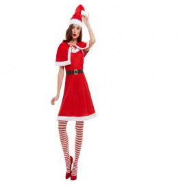Disfraz de señorita santa rojo Disfraz de señorita santa rojo