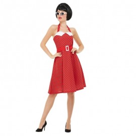 50s Rockabilly Pin Up disfraz rojo 50s Rockabilly Pin Up disfraz rojo