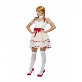 Disfraz de muñeca porcelana crema Disfraz de muñeca porcelana crema