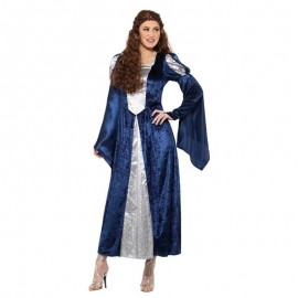 Disfraz de mucama medieval azul Disfraz de mucama medieval azul