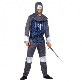 Disfraz de caballero medieval azul Disfraz de caballero medieval azul