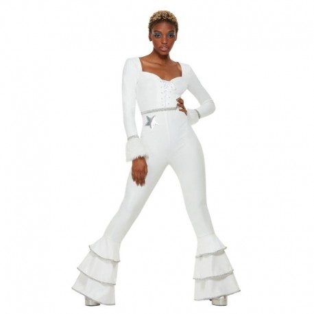 Disfraz de glam Glam 70s blanco