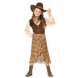 Disfraz de Cowgirl Kids Marrón Disfraz de Cowgirl Kids Marrón