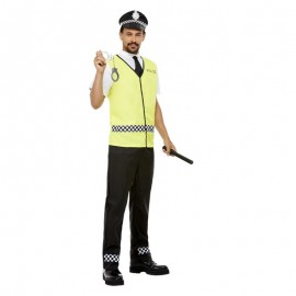 Disfraz del oficial de policía negro Disfraz del oficial de policía negro