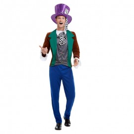 Disfraz de Hatter Mad Multicolor Disfraz de Hatter Mad Multicolor
